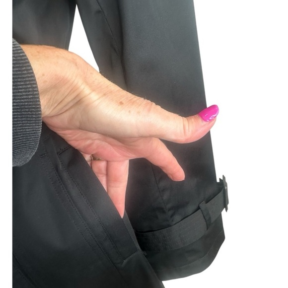 Michael Kors Black All Weather Trench Coat Size Large - Picture 7 of 15